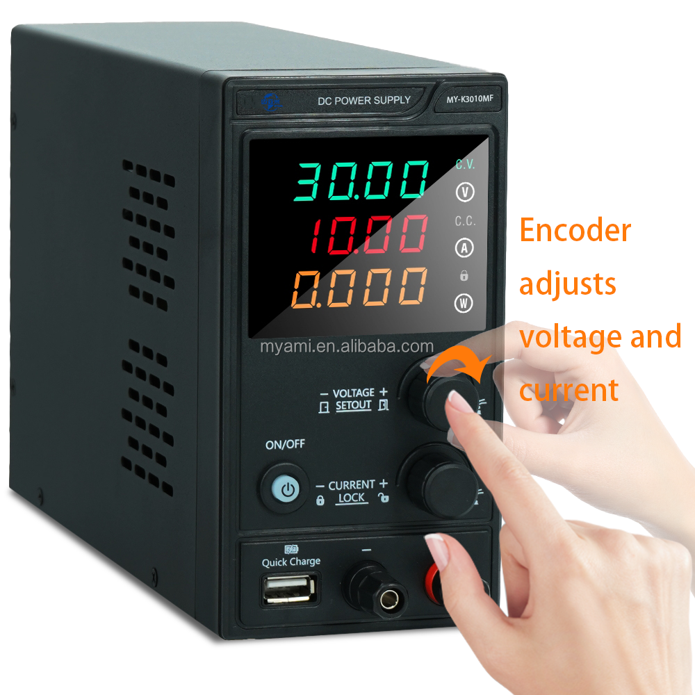 MYAMI MY-K3010MF/MY-K3005MS 30V 5A 10A Bench DC Adjustable Power Supply 4-Digit LED Display Dc Machine for Lab Mobile Repairing