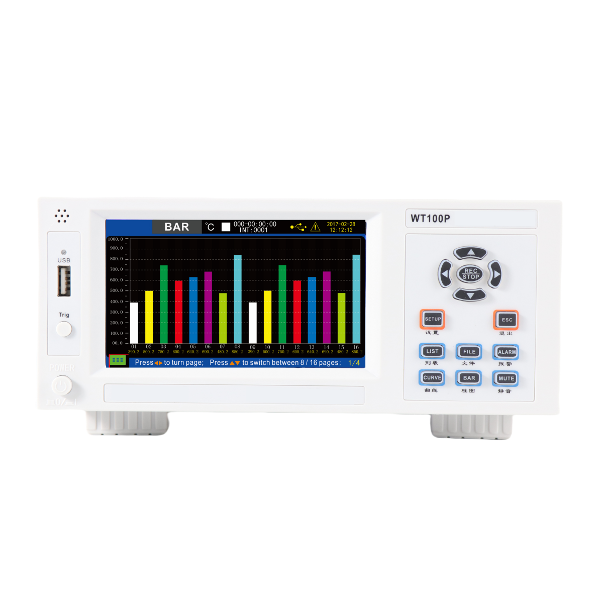MYAMI Digital Temperature Controller Intelligent 8-64 Channels Multi-channel Temperature Recorder Thermocouple Plastic USB