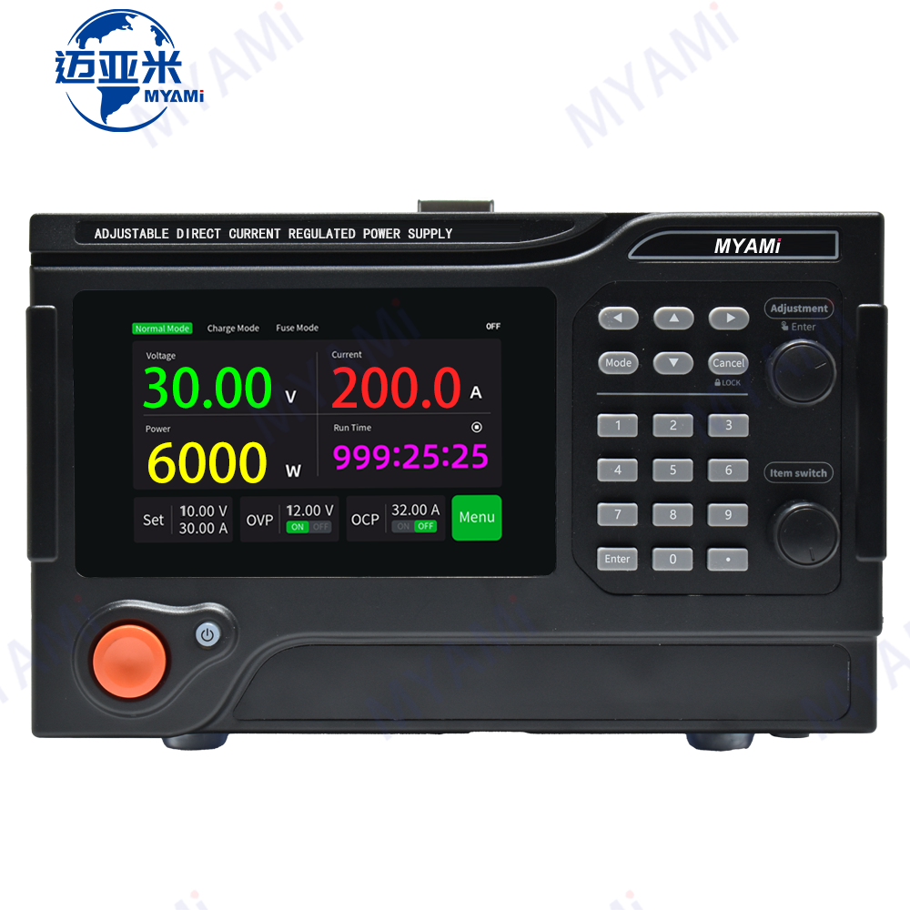 MYAMi 600V 10A 60V 100A 30V 200A 6000W High Power High Voltage Bench Programmable Adjustable Lab DC Power Supply Battery Charge