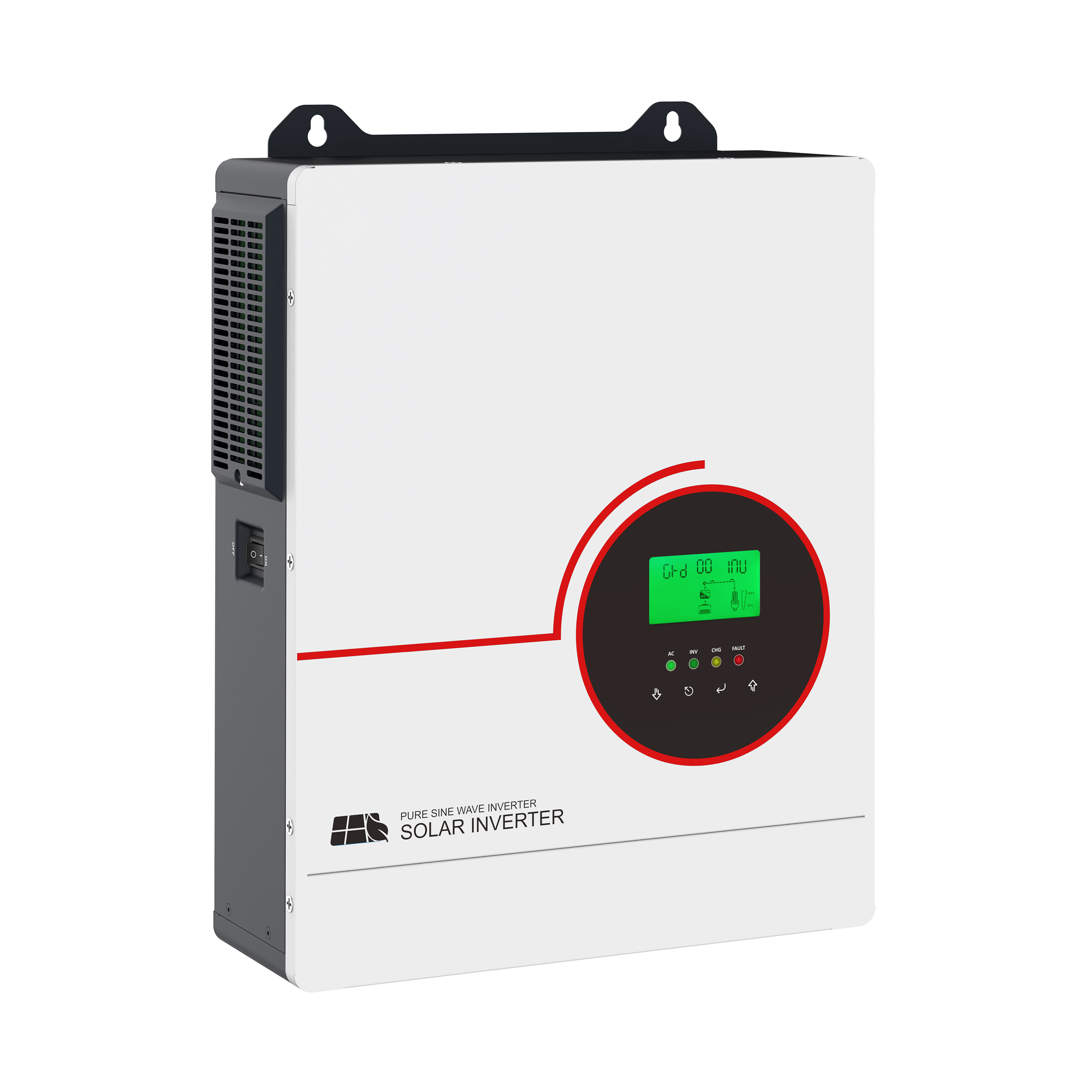 MYAMI 3.3KW 3kw Hybrid Solar Inverter Pure Sine Wave with 120A MPPT Support AC Charge 24V DC to AC 110V for Home/RV/Farm