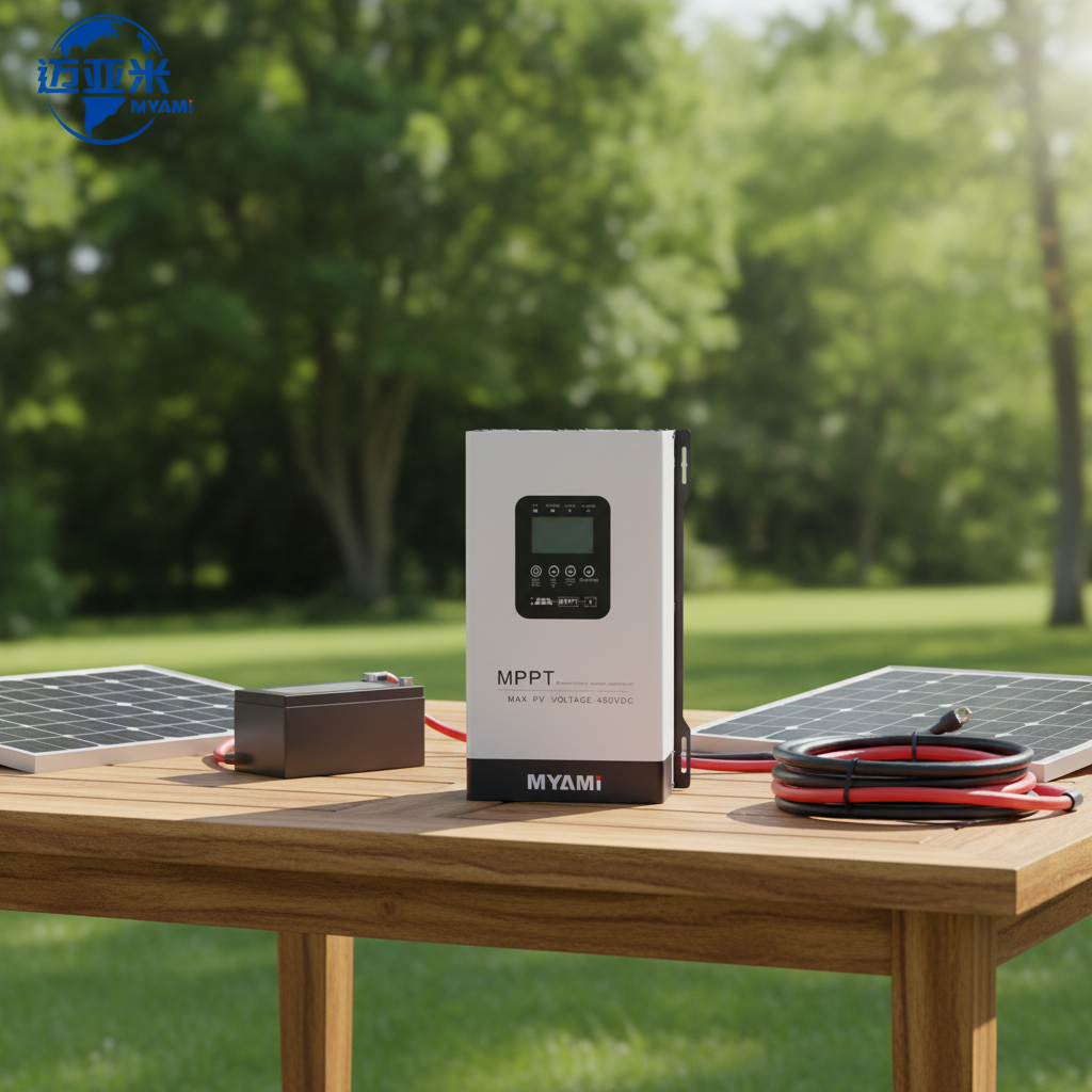 MYAMi 450V MPPT Solar Charge Controller 200 Amp 24V-192V LCD RS485 for Stable Charging Suitable for Solar Powered RV Systems