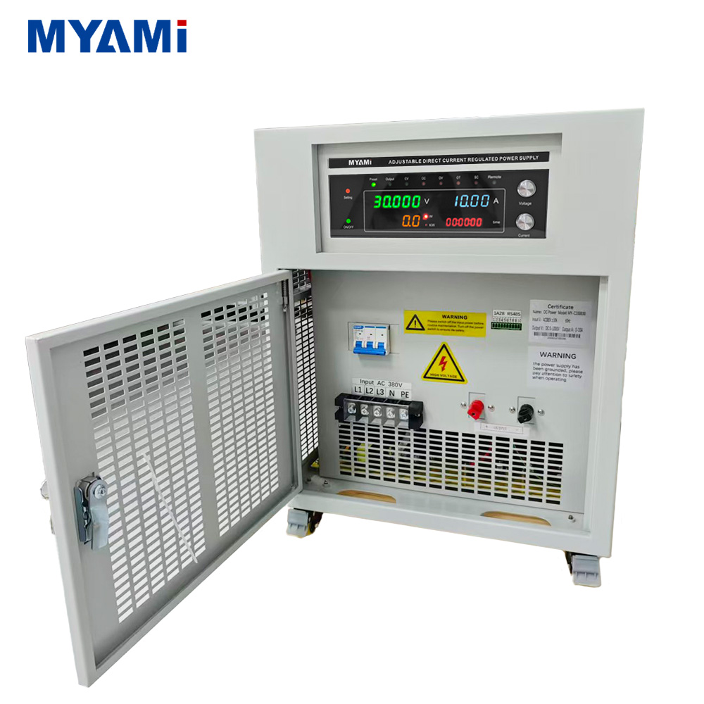 MYAMi 400V 1200V 1500V High Voltage High Power Cabinet DC Power Supply Adjustable 20A 30A 80A 100A Programmable High Precision