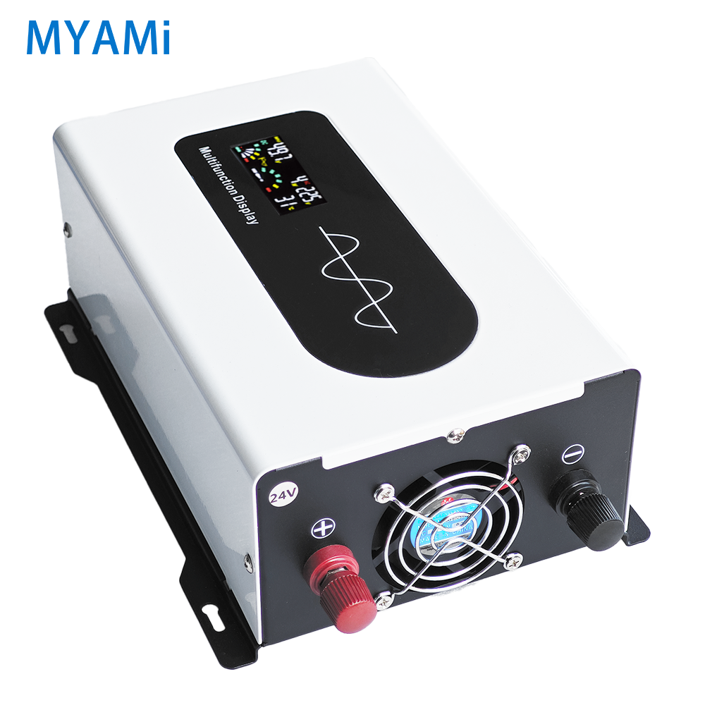 MYAMi 12V 24V 48V 60V 72V DC to AC 110V 220V 900W PURE SINE WAVE Power Inverter Car Inverter 12V 220V for Automotive&Home Use
