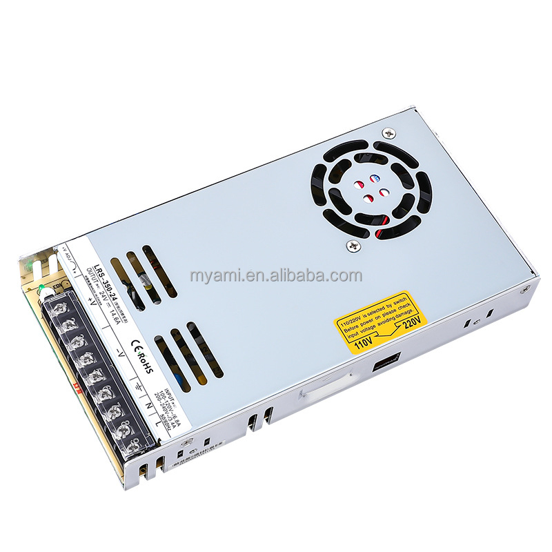 LRS-350 Factory Price Hot Sale 5V-48V CCTV Power Supply AC 100-220V to DC 350W LED Supply with Fan Switching Power Supply