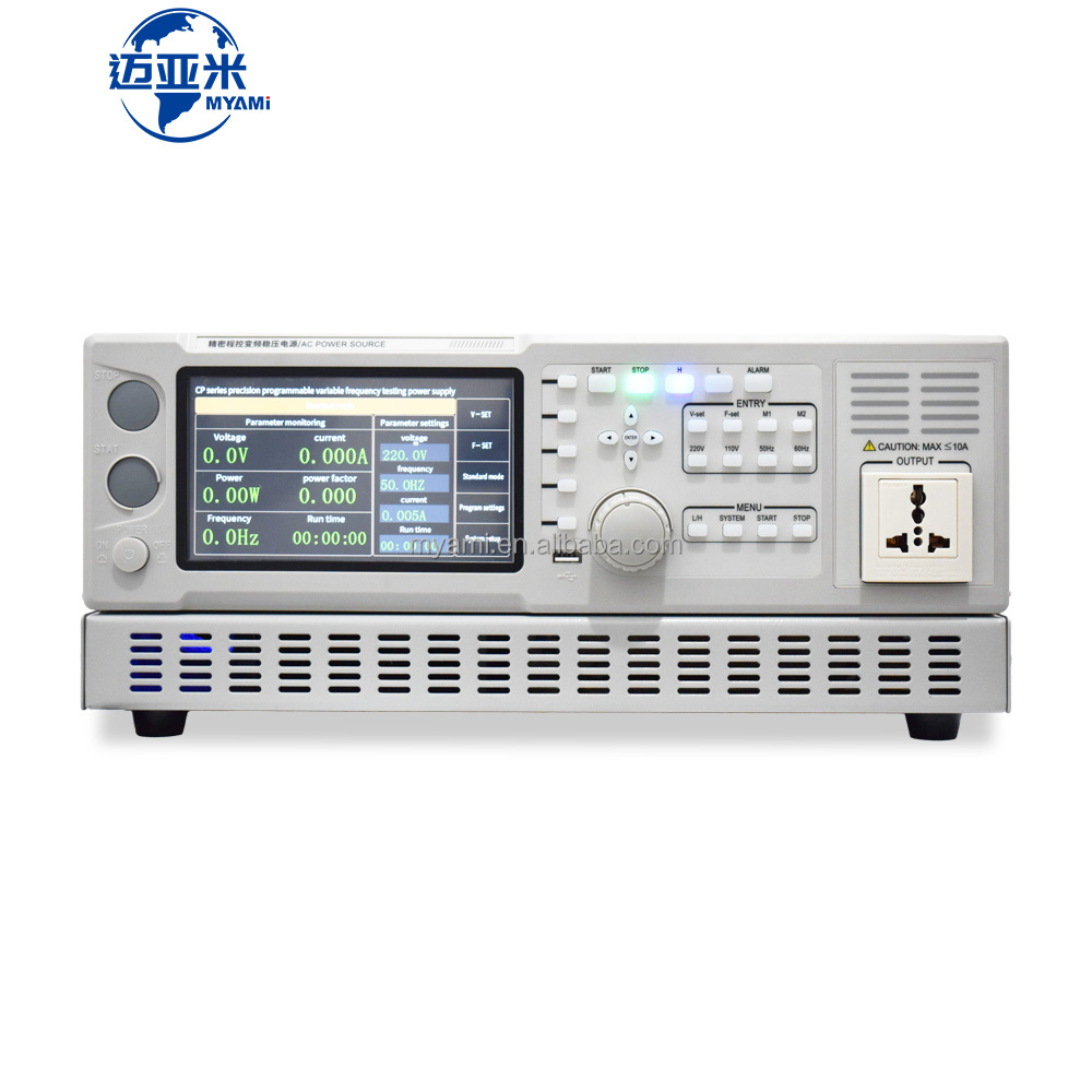 MYAMI MY-70D30 3000VA 3KVA 45Hz 400Hz 0-300V Adjustable Single Phase Lab Variable Frequency Bench Programmable AC Power Supply