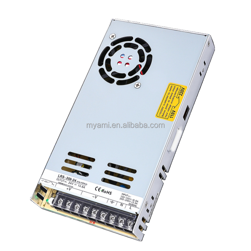 LRS-350 Factory Price Hot Sale 5V-48V CCTV Power Supply AC 100-220V to DC 350W LED Supply with Fan Switching Power Supply