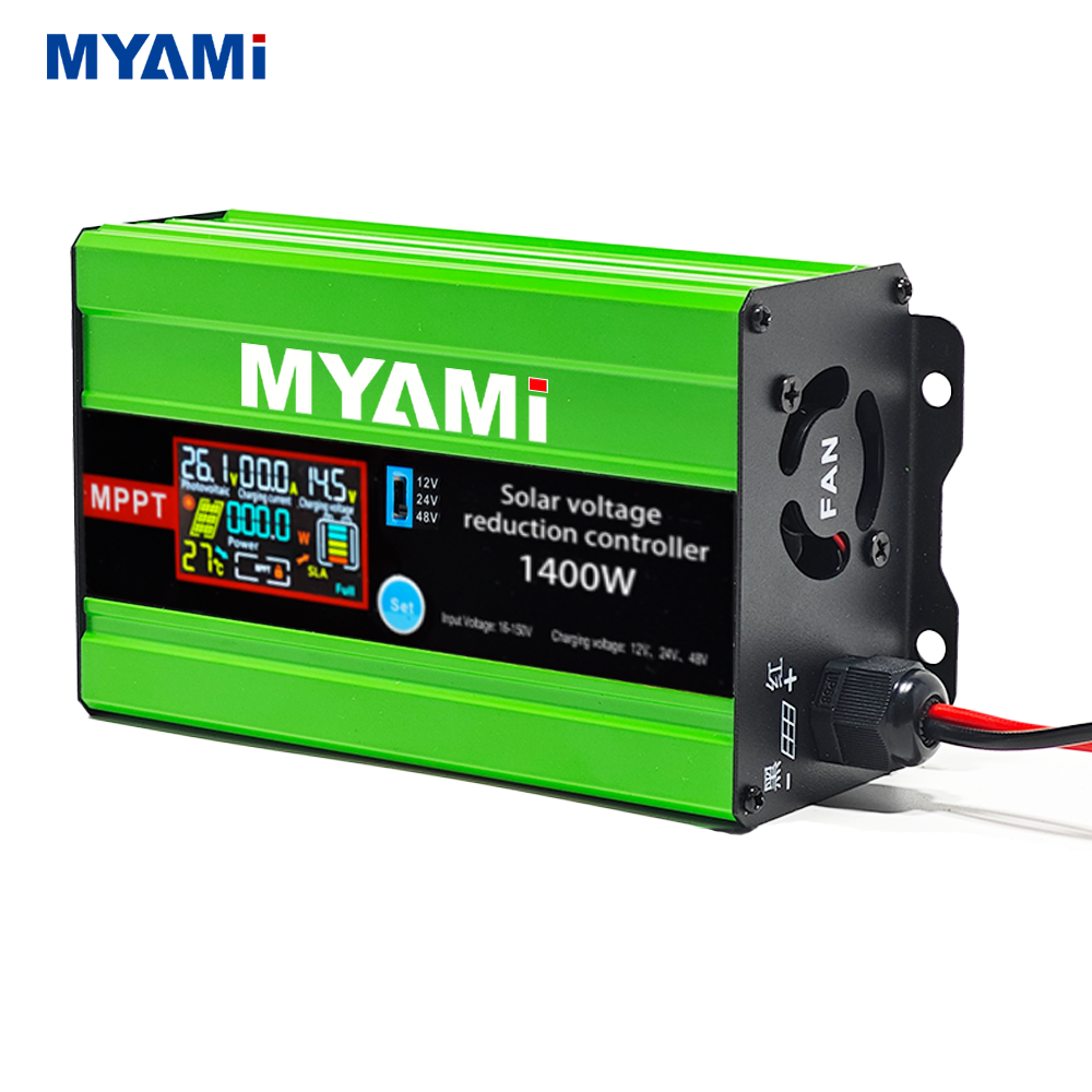 MYAMi MPPT Solar Buck Charge Controller 1400W 12V 24V 48V Adjustable 150VPV Input 25A Charge Current for Electric Vehicle Charge