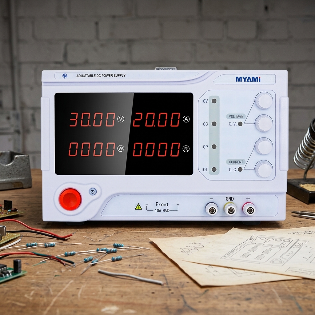 MYAMi 24V 30V 20A 30A 50A 60A 600W 900W 1500W 1800W High Power Bench DC Regulated Power Supply Adjustable for Laboratory Test