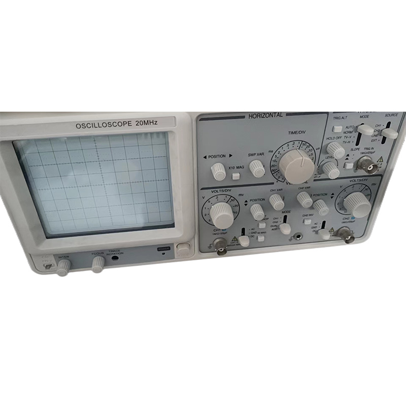 MYAMI 20MHZ Laboratory Analog Oscilloscope Dual Channel Analog Oscilloscope Portable Analog Oscilloscope