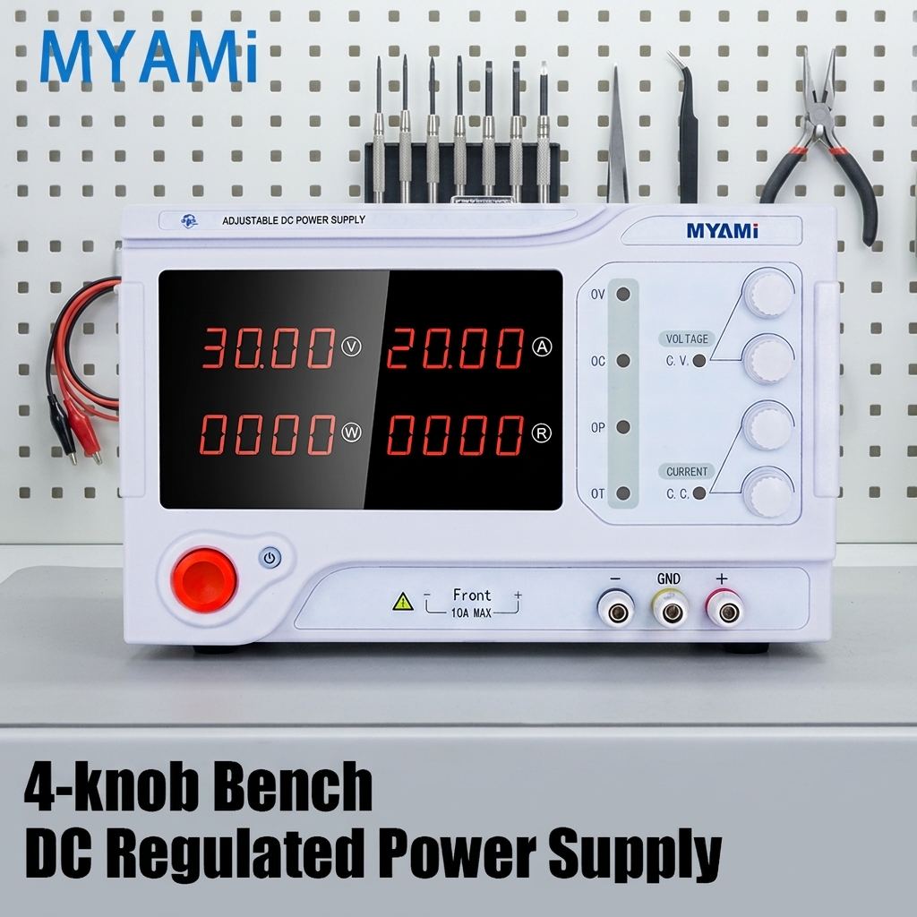 MYAMi MY-K10005/MY-K10010 0-100V 24V 5A 10A 30V 30A Adjustable Voltage Current Bench Lab DC Regulated Power Supply with OVP/OCP