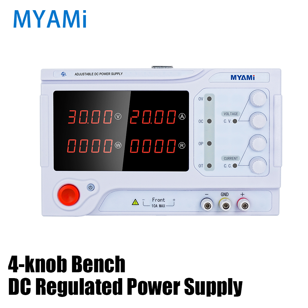 MYAMi 600W 900W 1KW 1.5KW 15V 20V 24V 30V 20A 30A 60A 100A Benchtop Variable Stabilized DC Power Supply Adjustable Digit Display
