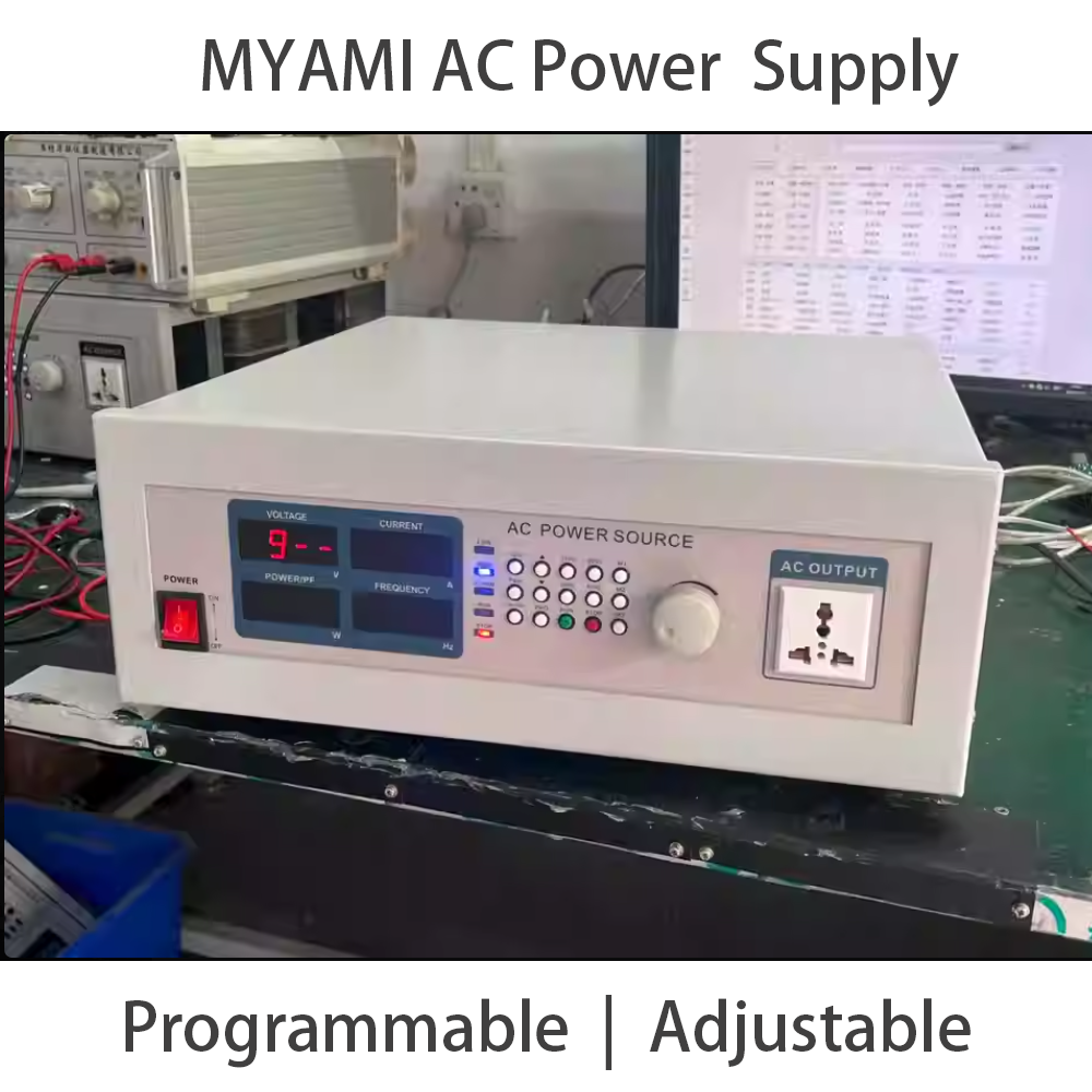 MYAMI 350VA 500VA 1000VA Adjustable Frequency High Voltage Benchtop Single Phase Programmable AC Power Supply Adjustable
