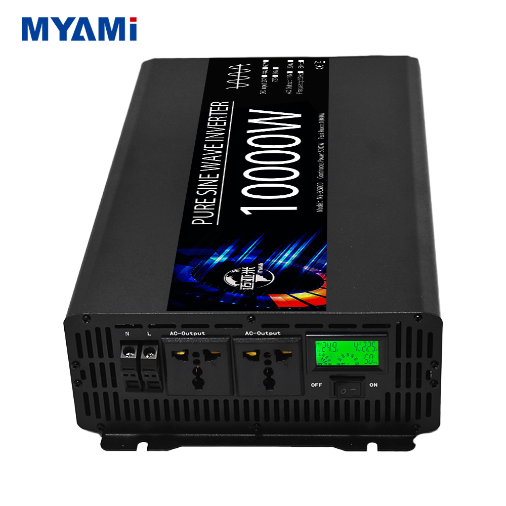 MYAMi 800W 1000W 2000W 3000W 4000W 5000W Rated Power 12V 24V 48V to 110V/220V PURE SINE WAVE Single POWER Inverter 10000W 8000W