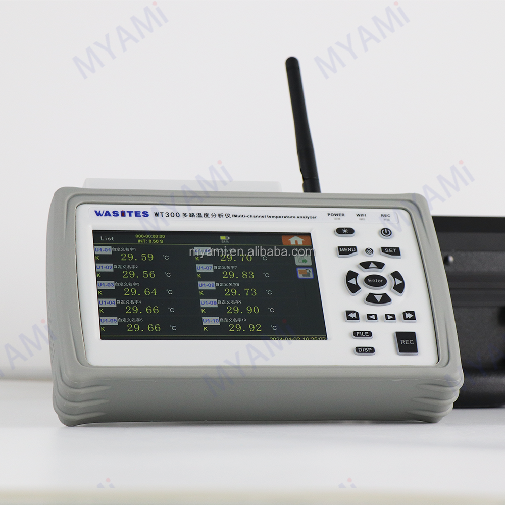 10-Channel High Resolution WIFI Programmable Temperature Data Logger Probe Multi-Contact Plastic Material ODM Customizable