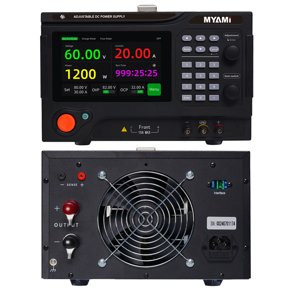 MYAMi 100V 5A 10A 20A 30A 60A BENCH ADJUSTABLE DC POWER SUPPLY, LAB, REPAIR, SCHOOL, DESIGN, ELECTROPLATE, CHARGE, Programmable