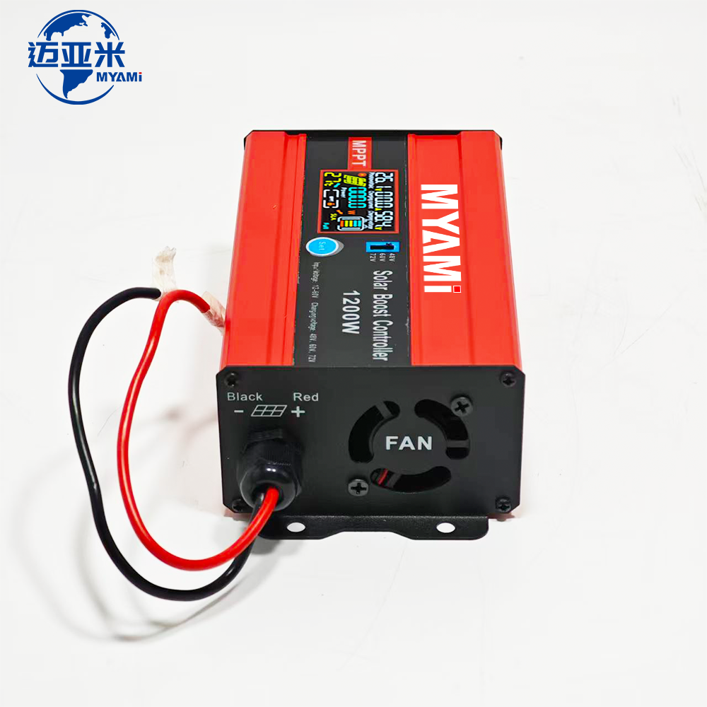Top Sell MYAMi MPPT Solar Boost Charge Controller 1200W/600W 12-60V 30A/15A PV Power Input Adjustable 48V 60V 72V for Charging