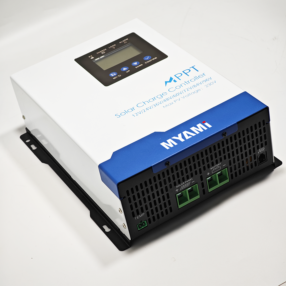 MYAMi Controlador De Carga Mppt 100a 120a 60a 30a MPPT Solar Charge Controller 12V-96V Max 230V PV Input for Home Use