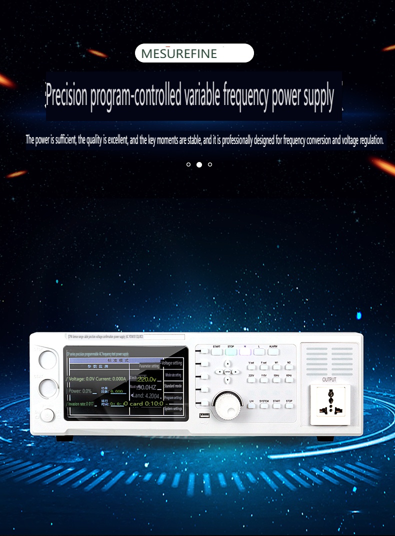 MYAMi MY-70D10 1KVA,0-300V,45-400Hz Single Phase Air Cool Industrial Adjustable Programmable Variable Frequency AC Power Supply