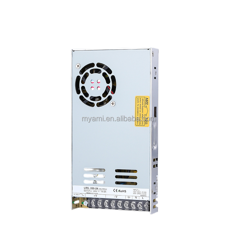 LRS-350 Factory Price Hot Sale 5V-48V CCTV Power Supply AC 100-220V to DC 350W LED Supply with Fan Switching Power Supply