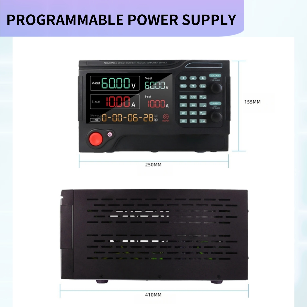 MYAMI 0-150v 20amp Laboratory Programmable Bench Dc Power Supply Adjustable 150V 5A 10A 20A 30A Variable with Timing Function