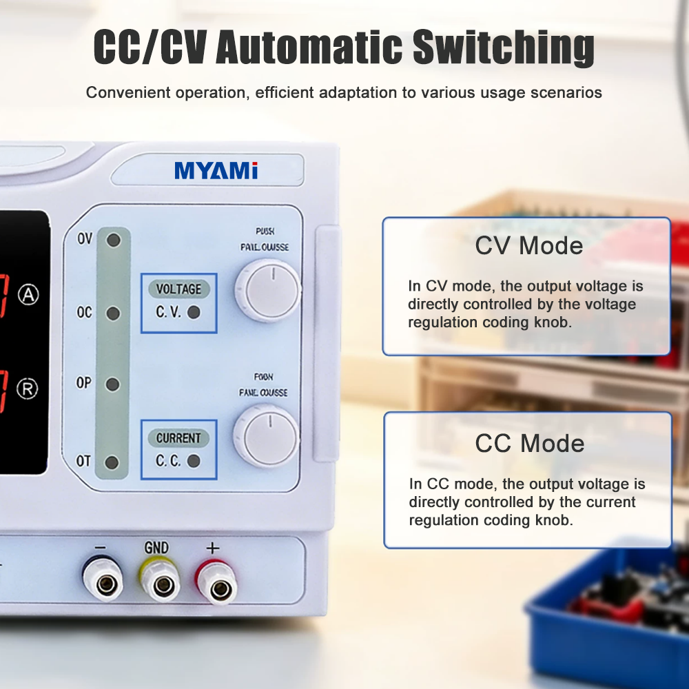 MYAMi 24V 30V 50V 60V 20A 30A 50A 60A 600W 900W 1500W 1800W High Power Lab Bench DC Regulated Power Supply Adjustable for Test