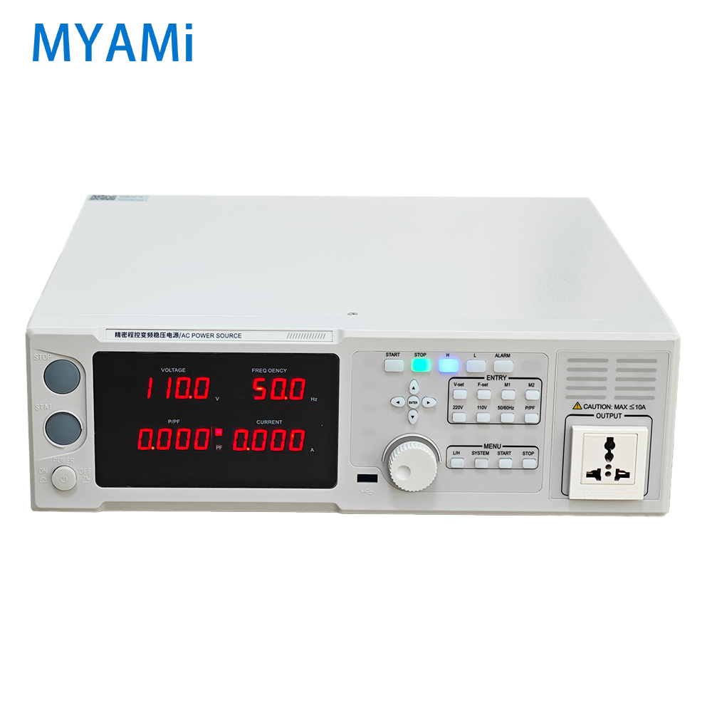 MYAMI Programmable AC Variable Frequency Power Supply Aging test High Precision Ac Power Supply 4-bit Digital Tube Display