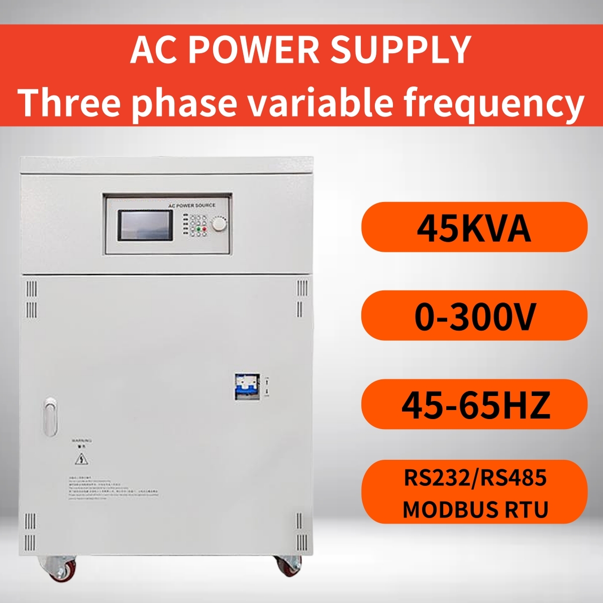 MYAMI 300V 5000VA 10KVA 30KVA 45KVA 20KVA 15KVA Industrial Cabinet High Current Variable Frequency Ac Power Supply Laboratory
