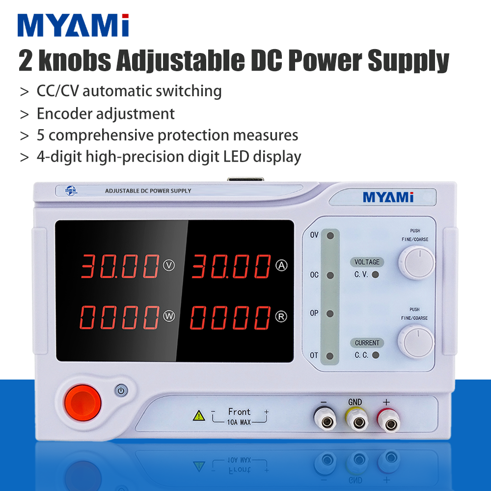 MYAMi 24V 30V 50V 60V 20A 30A 50A 60A 600W 900W 1500W 1800W High Power Lab Bench DC Regulated Power Supply Adjustable for Test