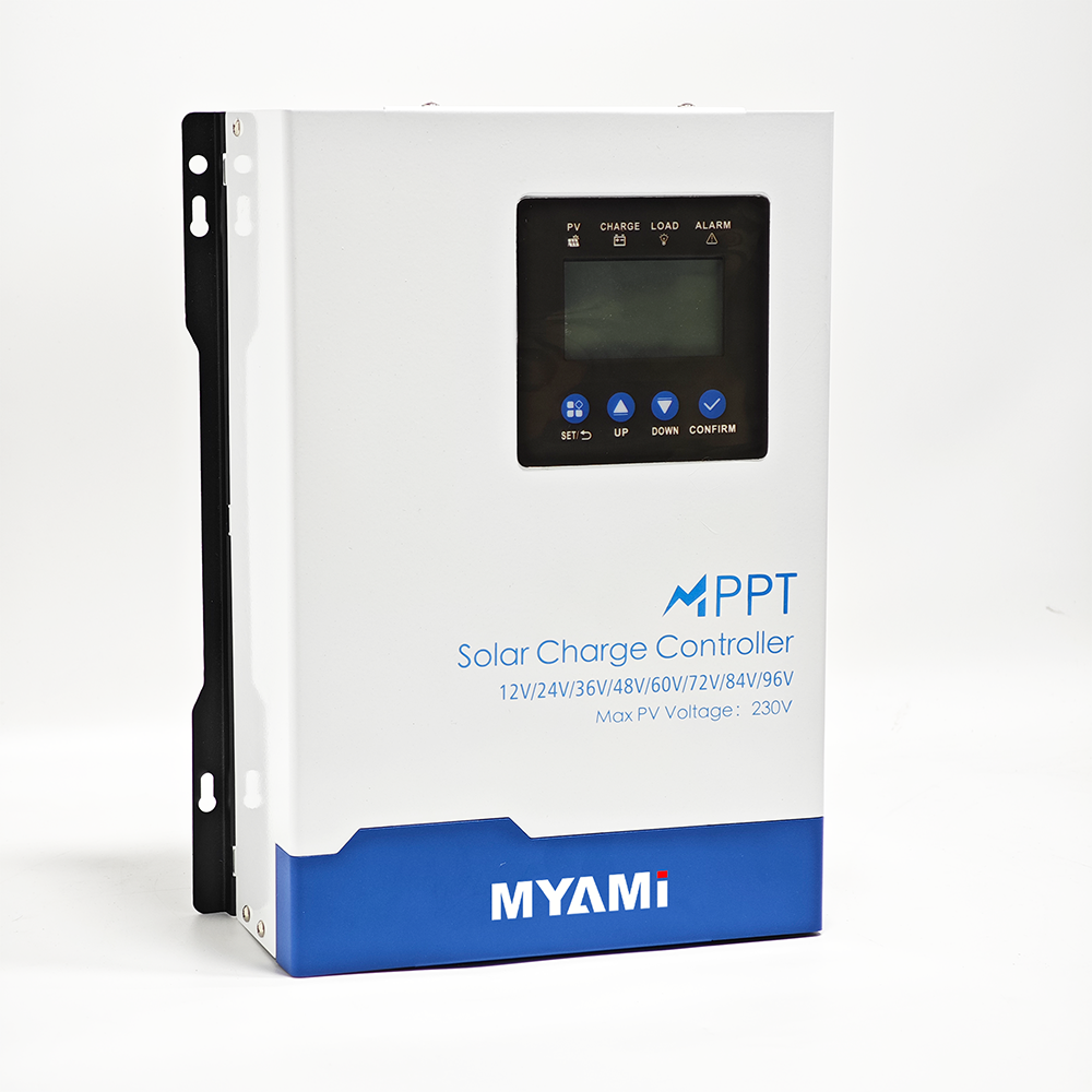 MYAMi Controlador De Carga Mppt 100a 120a 60a 30a MPPT Solar Charge Controller 12V-96V Max 230V PV Input for Home Use
