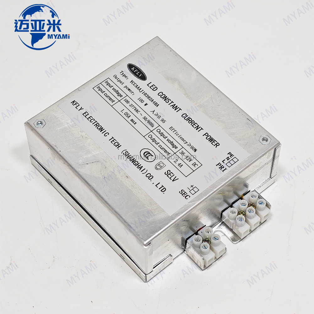KELY 100W LED Driver Power Supply 100-277V AC 36-42V 2.4A DC Output 50/60Hz L/N-G 4KL-N 2K Constant Current for LED Lights