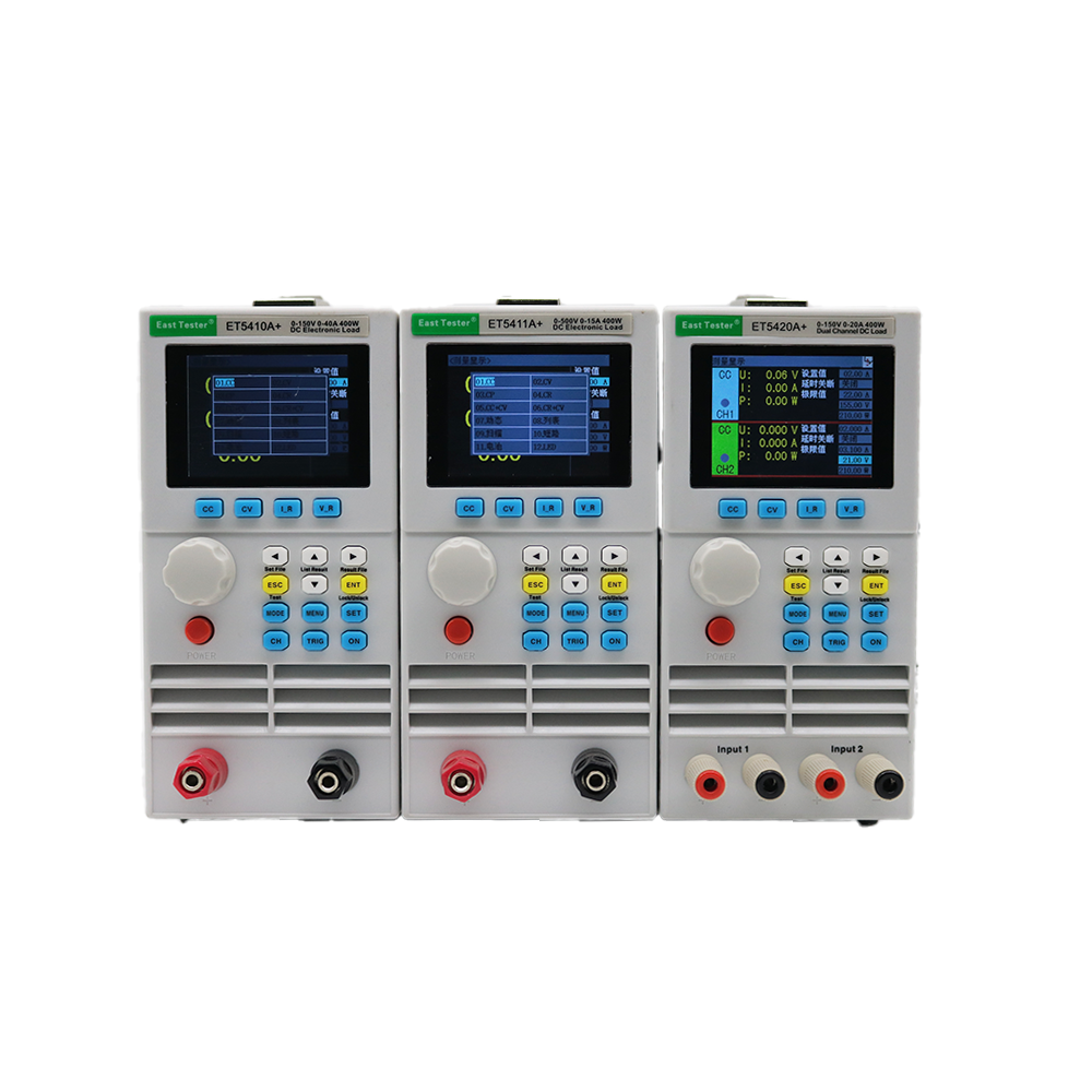 East Tester Programmable Single-Channel DC Electronic Load 400W 0-150V 40A 15A with 2.8-inch TFT LCD Screen for Auto Testing