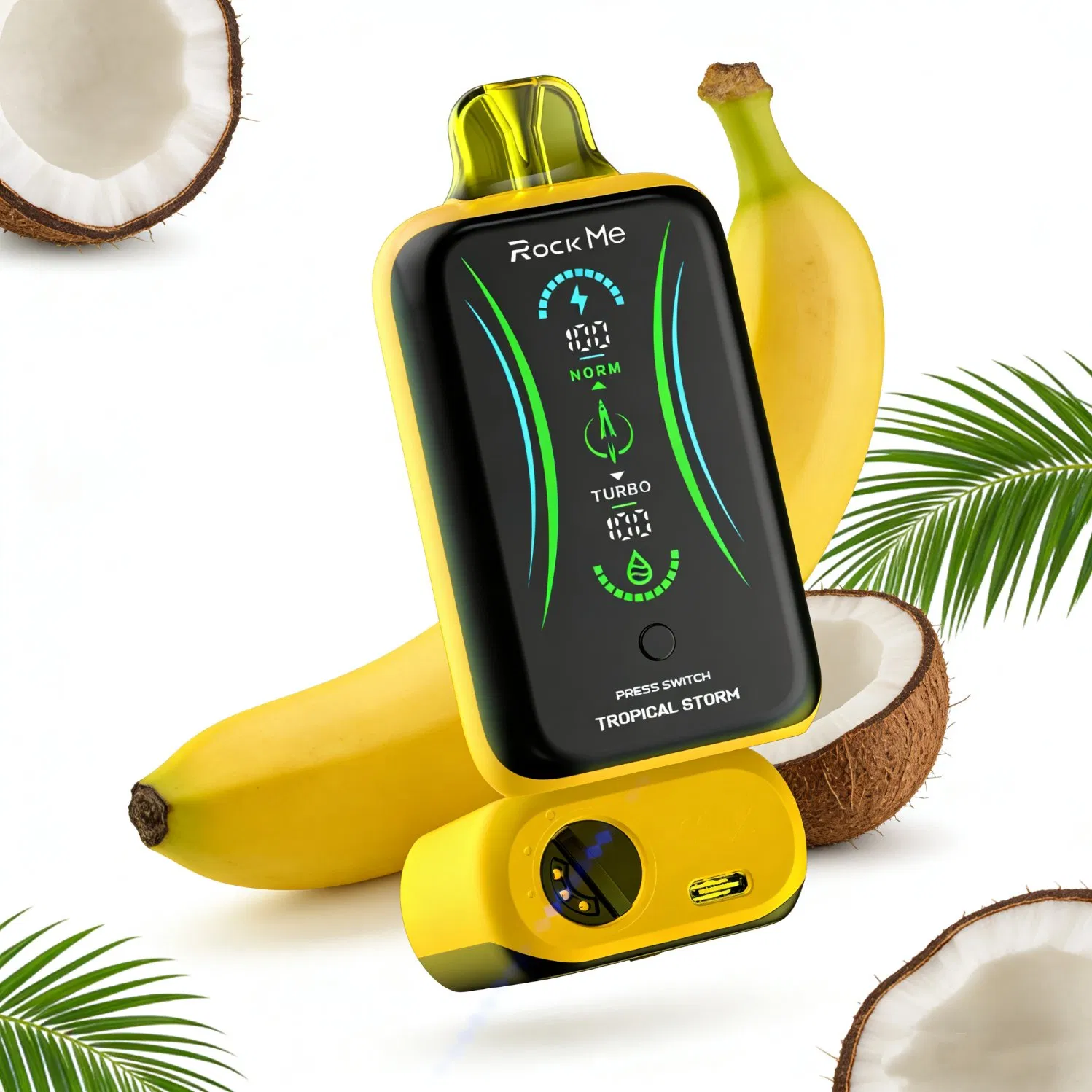 Rockme RM25000 Puffs OEM ODM Amazon Custom Long Battery Life 1.2ohm Turbo Disposable Vape Pen Smoke Vape Wholesale Tornado Vape