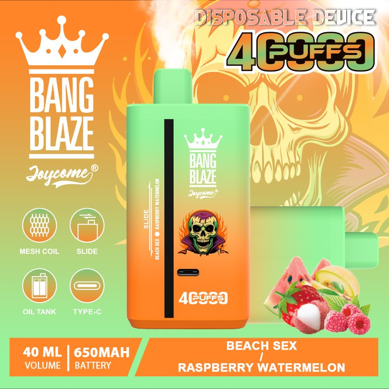 Bang 40000 Puffs Disposable Vape, Each Device Is Pre-Filled with Premium E-Liquid and Equipped with a Rechargeable Battery
