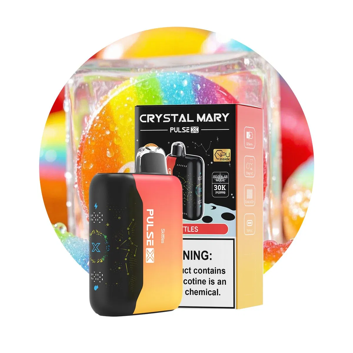 High Puff Disposable Vape Offers 30000 Puffs Dual Mesh Coil 23ml E Liquid Smooth Flavor 3D Screen Powerful OEM Supported Device