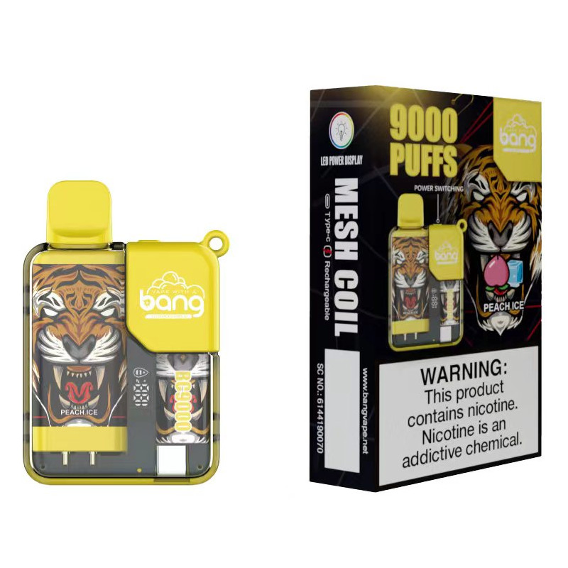 Factory Direct Sales Miou Bang Box 9000 Puffs Wholesale Disposable Electronic Cigarettes Vapes High Capacity Disposable Vape Atomizer