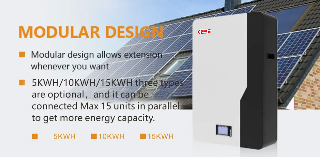 High Capacity 48V 100ah Powerwall 8000 Cycle Life with CE Certificate Solar Energy Storage Lithium Battery Pack,