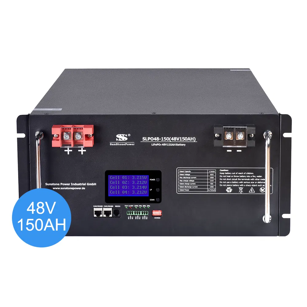 Deep Cycle Solar Li Ion LiFePO4 Battery Pack 48V 150ah Lithium Ion Battery for RV Golf Cart