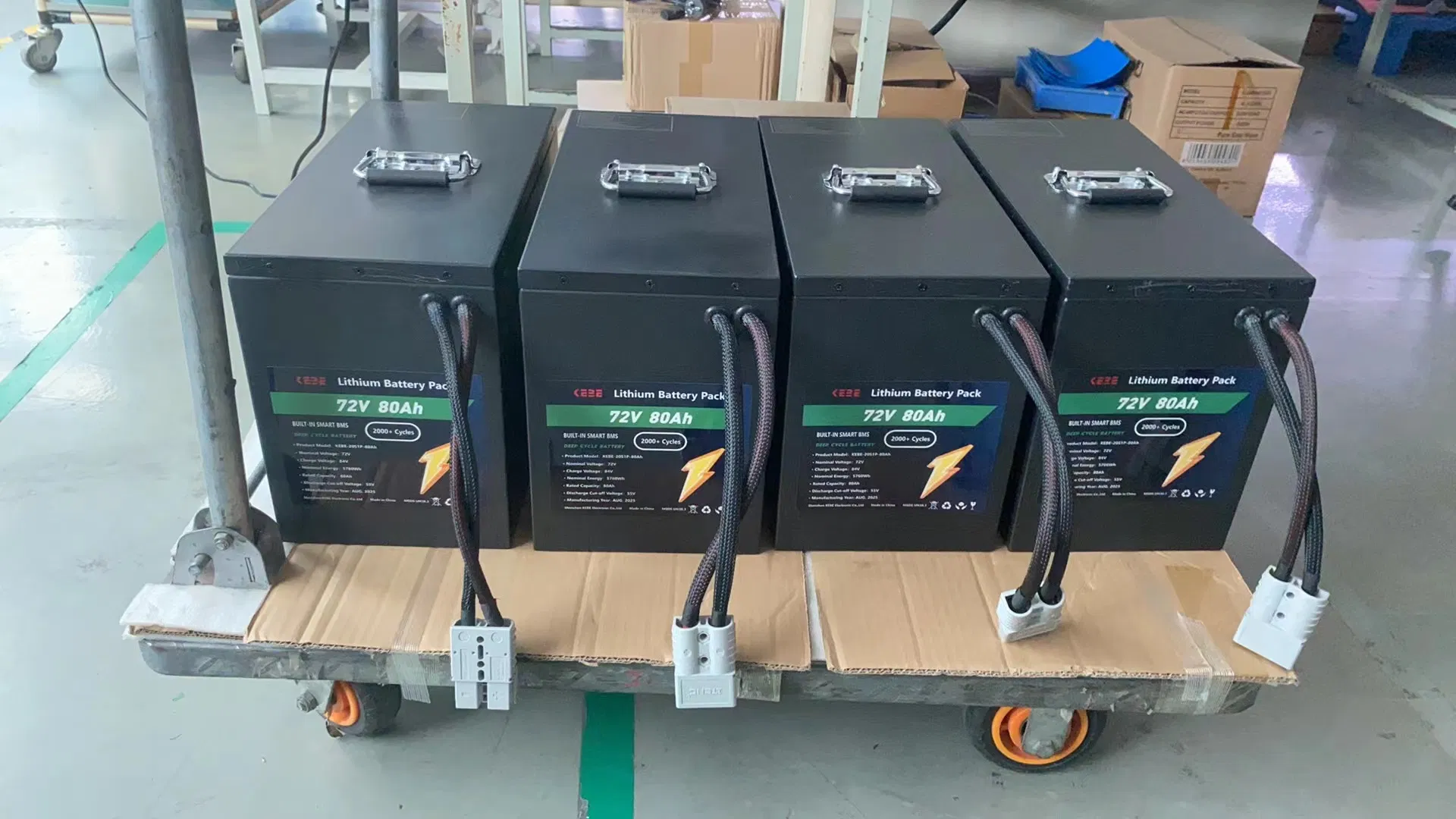 OEM Deep Cycle BMS LiFePO4 72V 20ah Lithium Battery Pack for Electric Vehicles/Electric Bicycle Bike/Motorcycle/Golf Cart/Solar Energy System