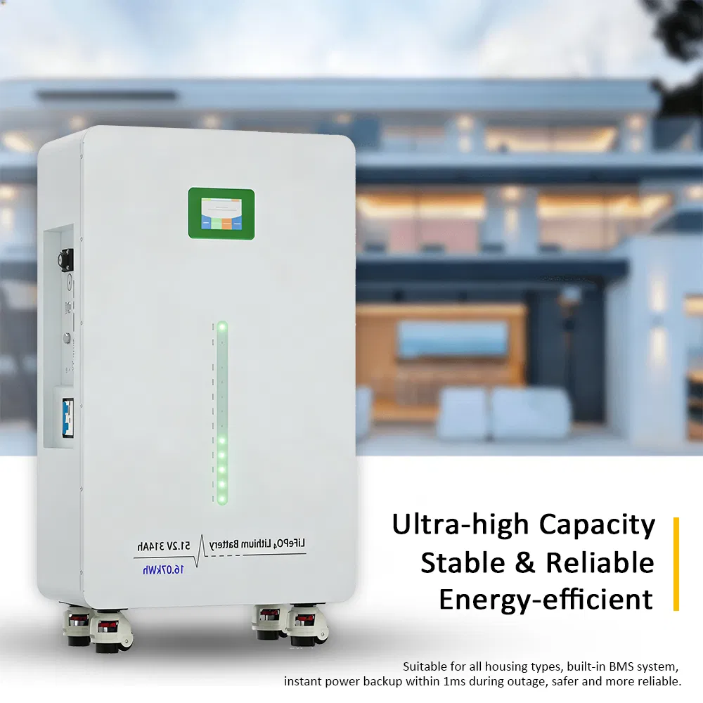 OEM Floor Standing 16kwh 51.2V 314ah Solar Power Residential Lithium Bess Battery Energy Storage System