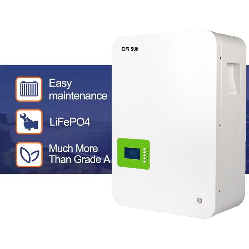 48V LiFePO4 Power Wall Home Solar Storage Lithium Battery 5-10-15-20kwh 100ah Capacity Energy Storage Forklift BMS