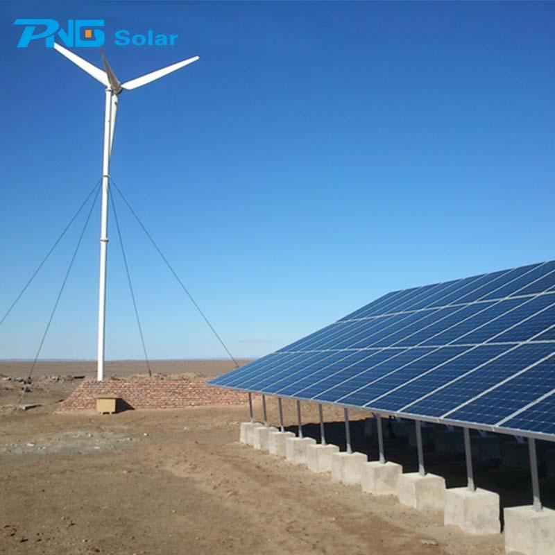 Solar Wind Hybrid 3kw Solar PV Panel Power Renewable Energy System with Battery Backup Storage