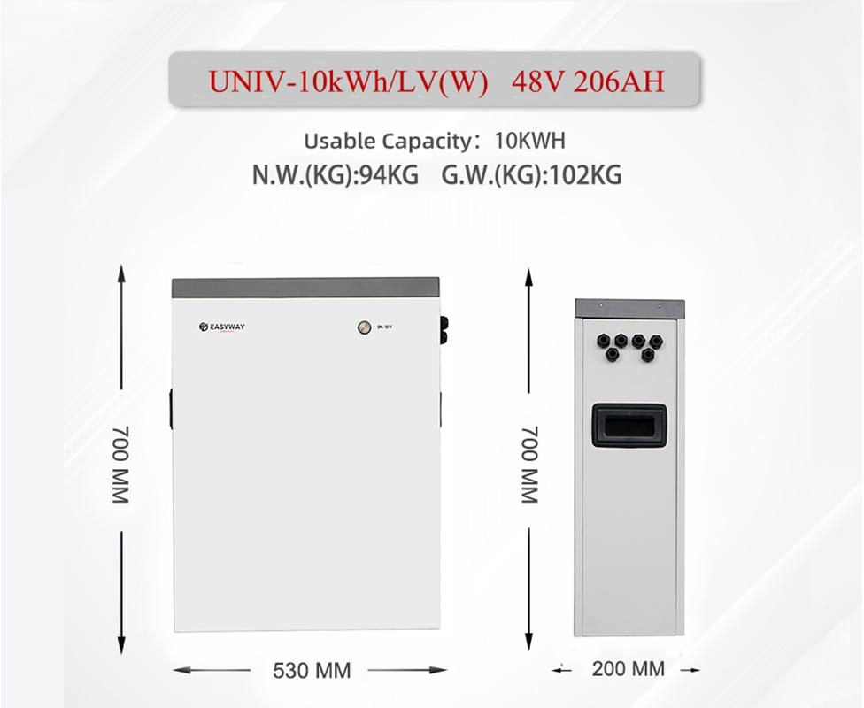 51.2V Deep Cycle Rechargeable 200ah 10kwh Solar Energy Storage System LiFePO4 Battery with Smart BMS Communication Function for RV PV Golf Cart