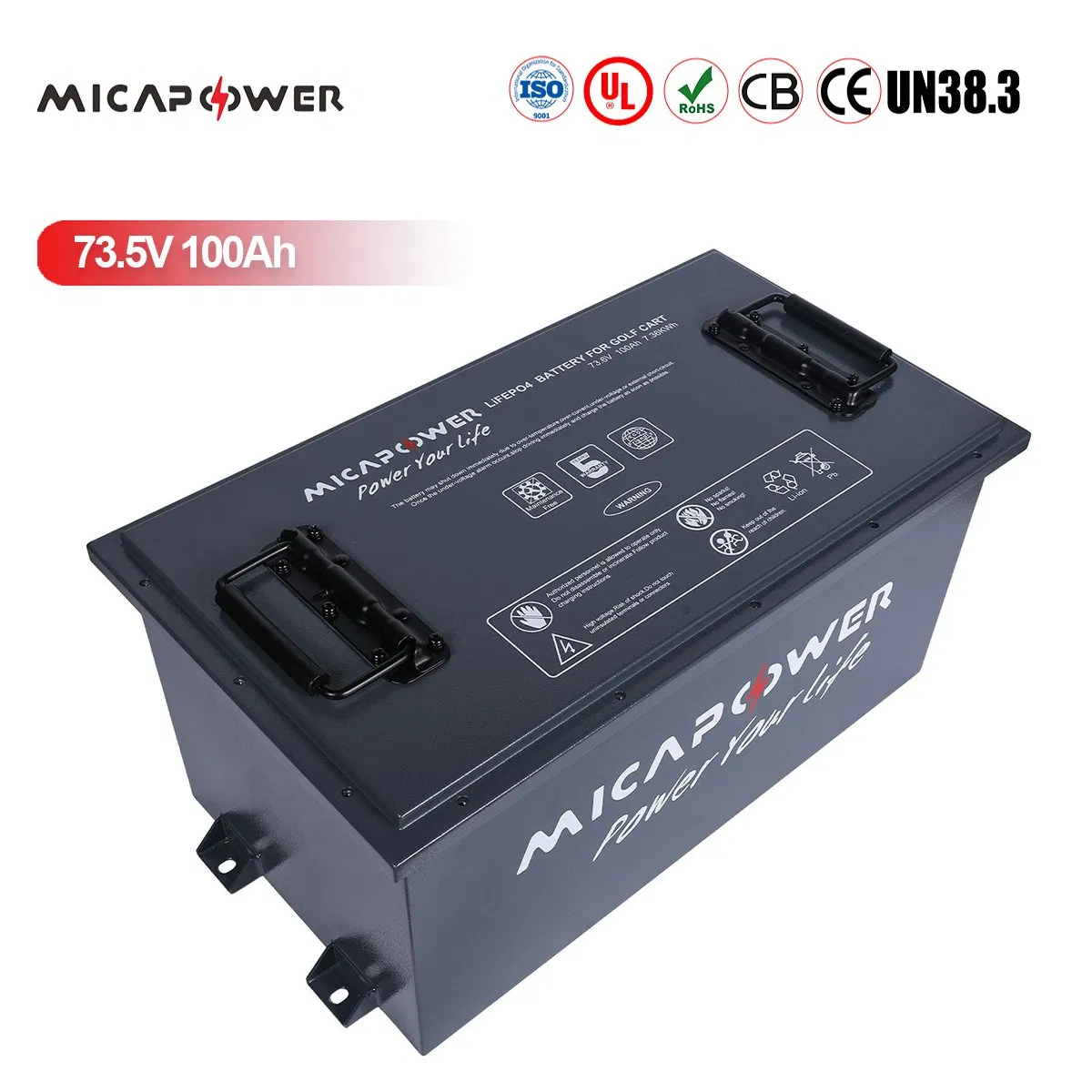 Mica Golf Cart LiFePO4 Battery 48V 51.2V 54.4V 60V 72V 73.5V 100ah 105ah 150ah Lithium LiFePO4 Battery for 4seater 6seater Low Speed Electric Vehicles