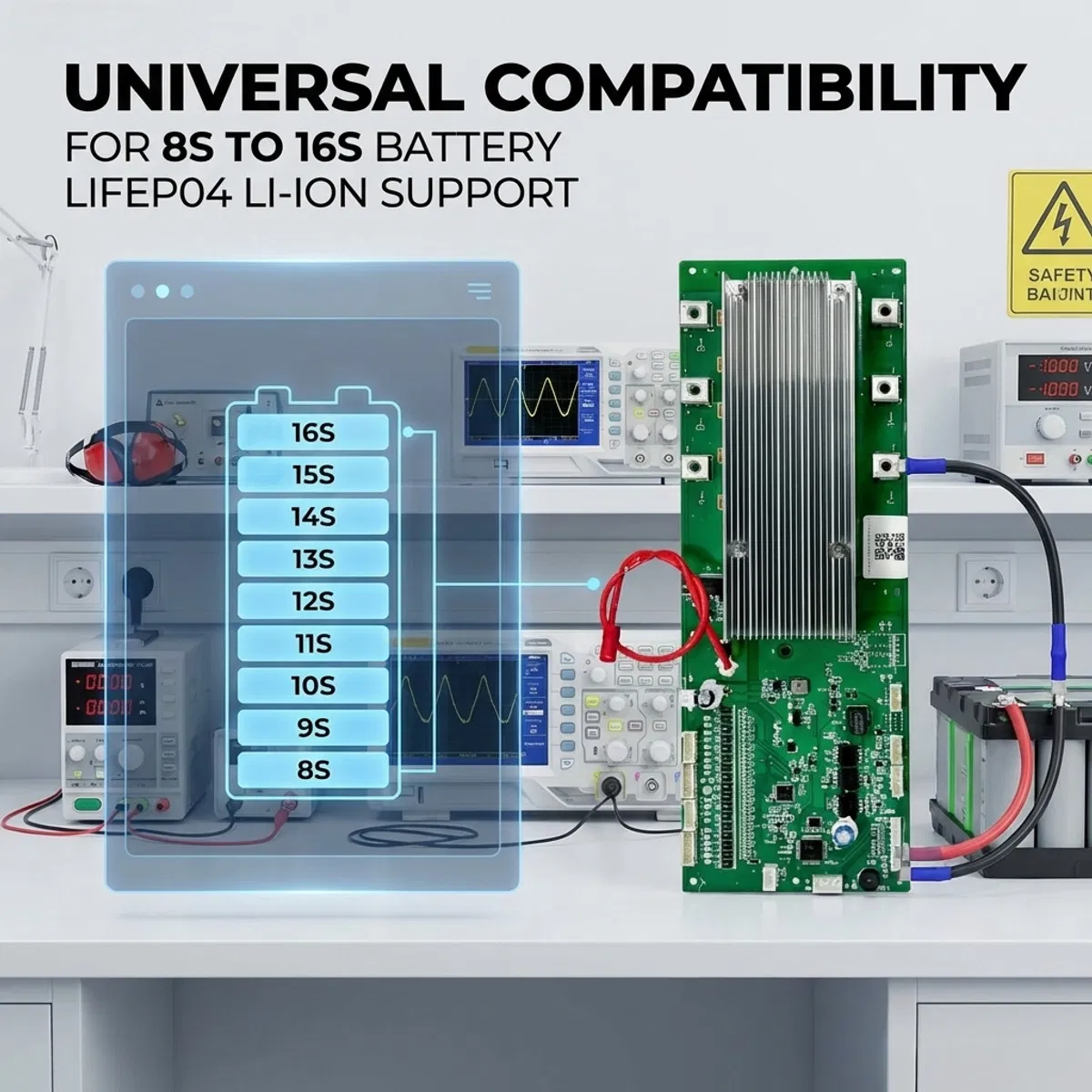 16s 48V 100ah Battery Management System BMS for Lithium Battery Pack