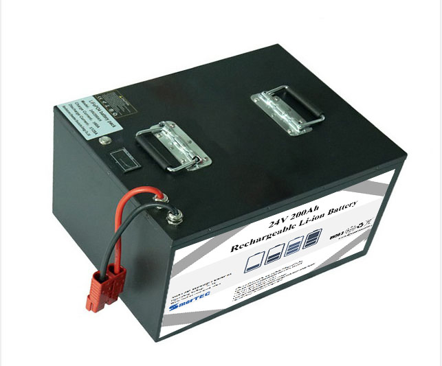 Rechargeable LiFePO4 24V 200ah Lithium Ion Battery Deep Cycle Batteries for RV/Solar System/Yacht/Golf Cart