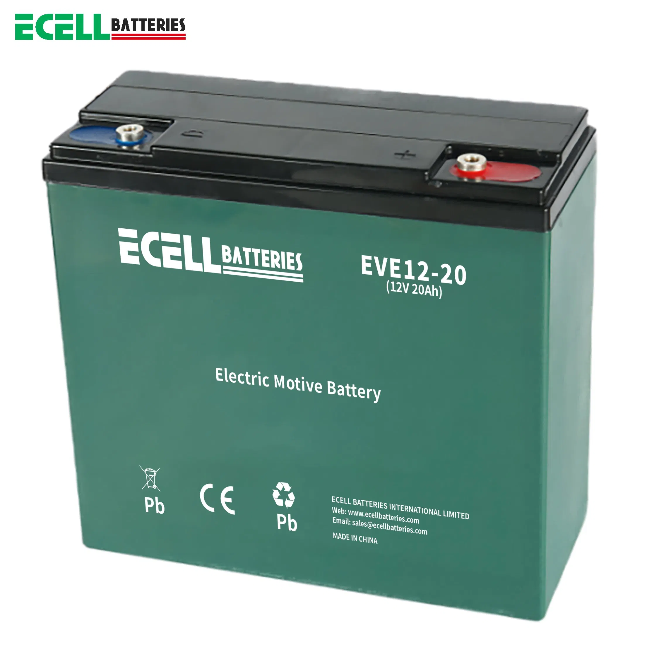 12V 20ah Motive Power Deep Cycle Battery Ideal for Golf Carts and Electric Cars