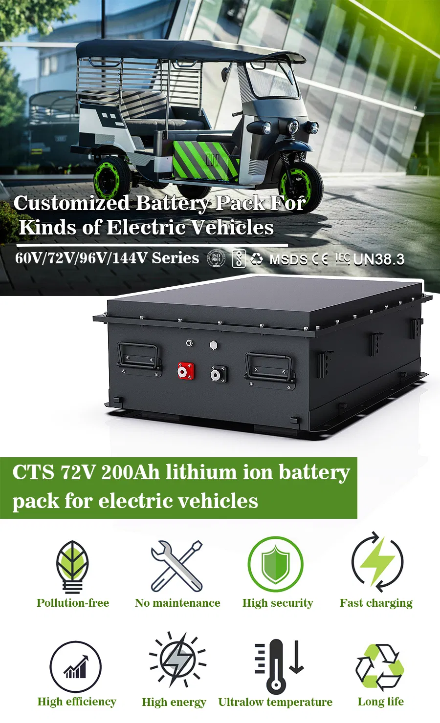 Golf Cart Lithium Battery Pack