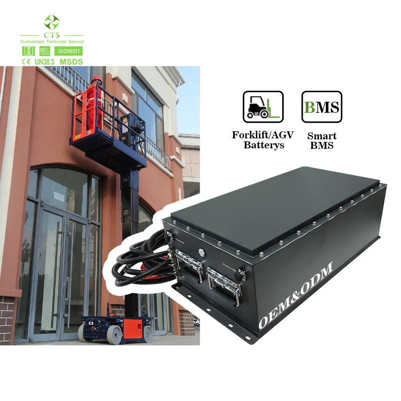 High-Capacity Energy Storage Systems 24V 48V 300ah 400ah 500ah Lithium Ion Batteries Rechargeable Forklift Agv Packs