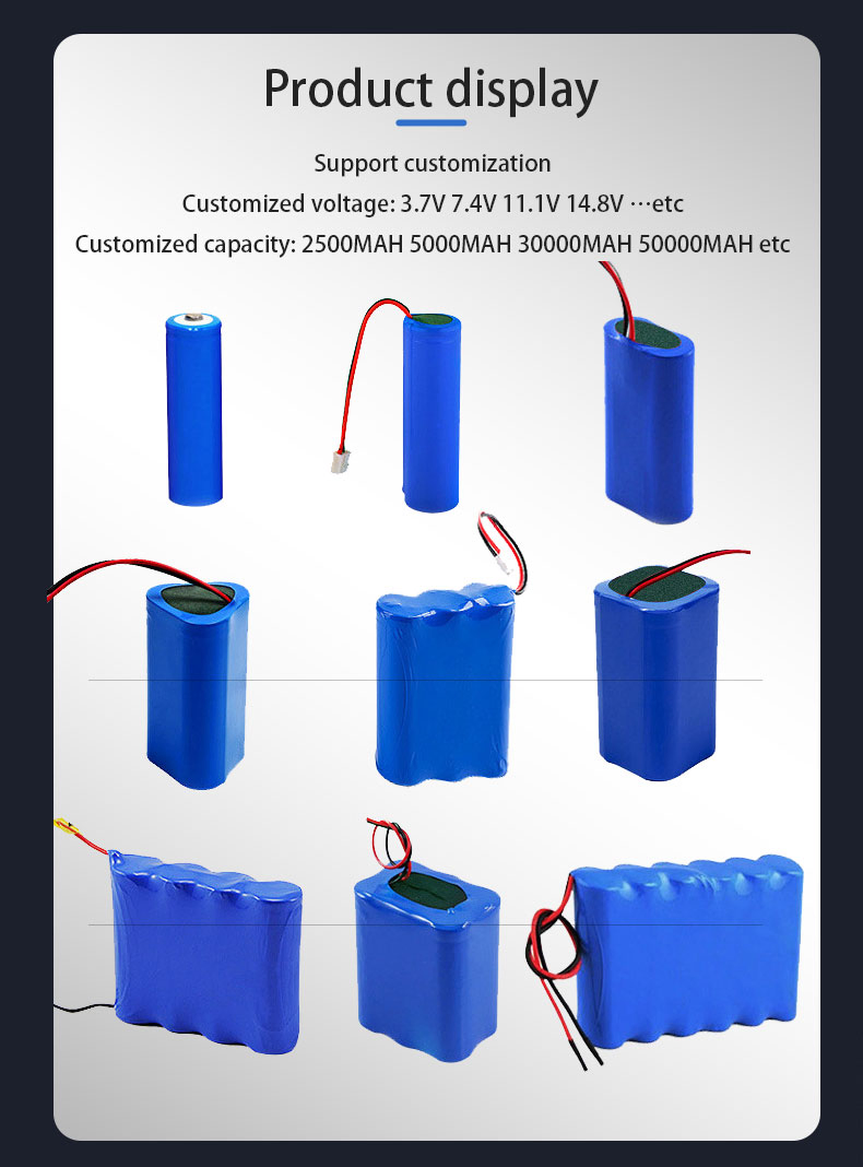 Customized High Quality 14.8V 18650 4s1p Cylindrical Lithium Battery Pack Electric Bike Battery Pack