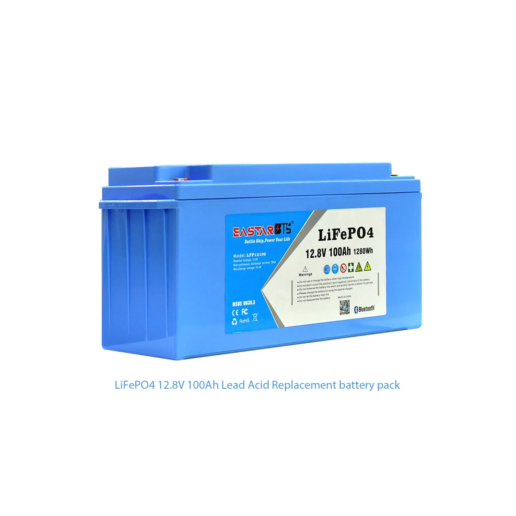 Deep Cycle 12V 100ah LiFePO4 Battery Pack/Lithium Batteries for Boat/Golf Cart